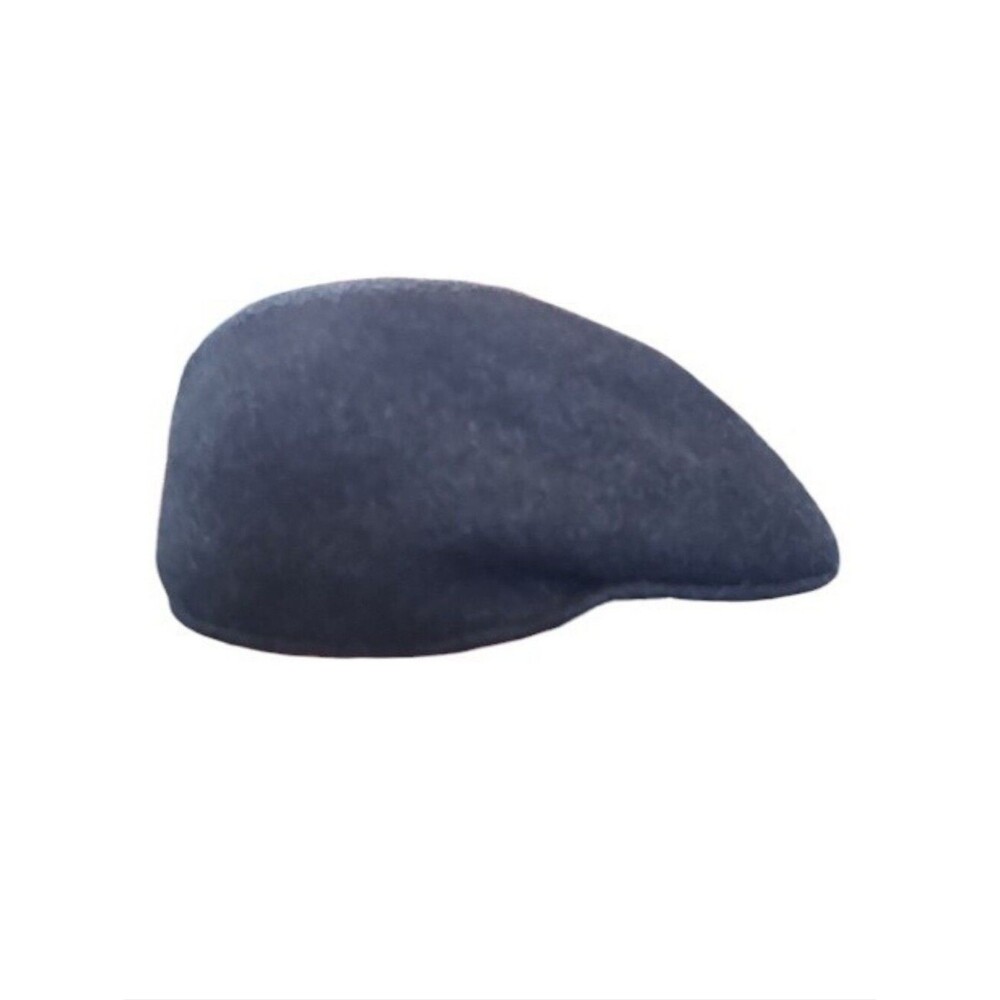 Men’s XL 100% Wool Flat Cap Gray Gatsby Driving Newsboy Cabbie Winter Hat
